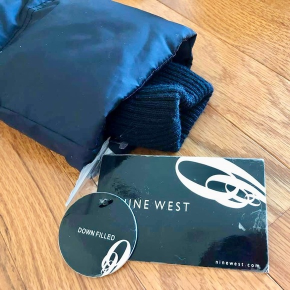 NEW S NINE WEST Quilt Jacket Down Hood - Picture 16 of 16